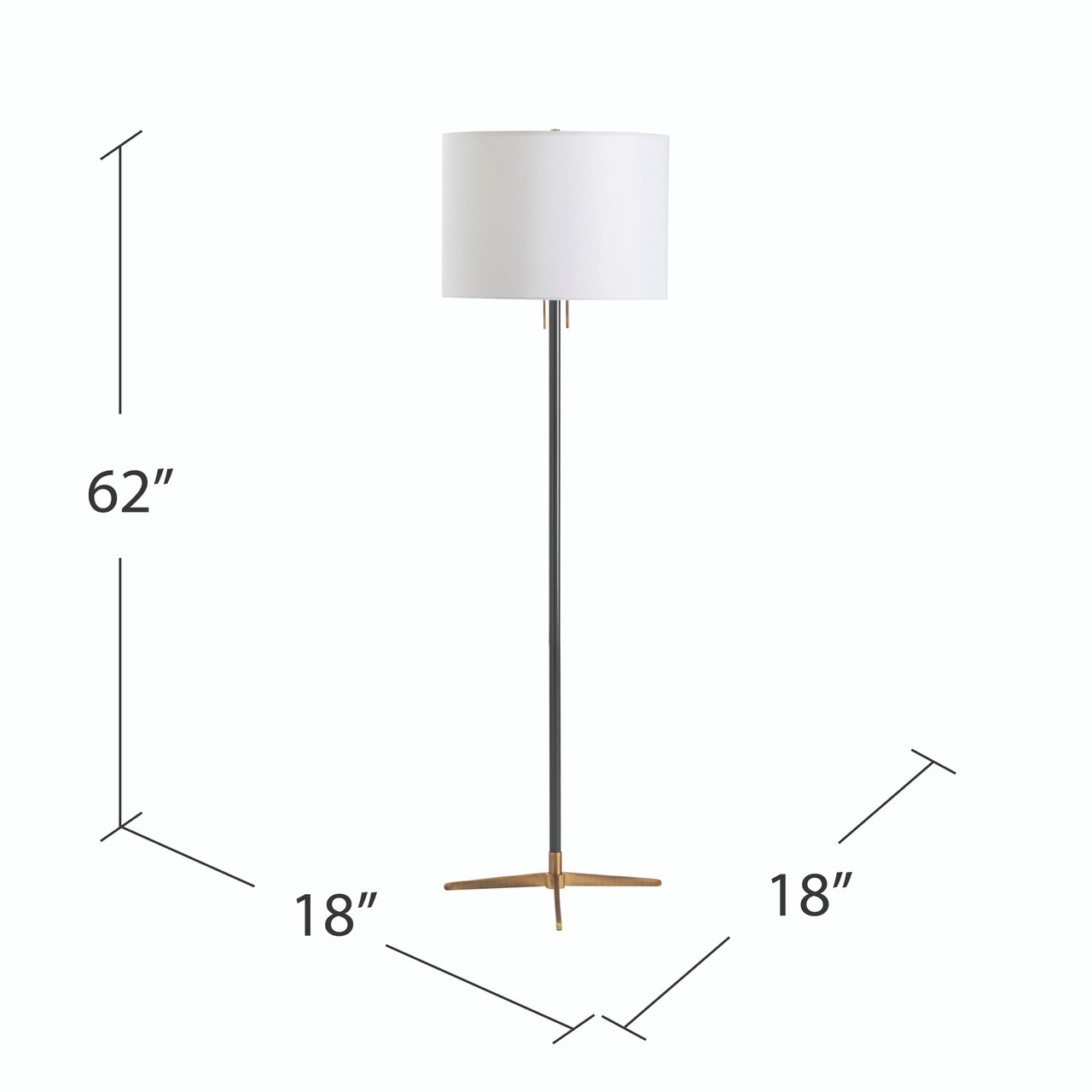 CRESTVIEW COLLECTION CVAZER051 Veda Floor Lamp