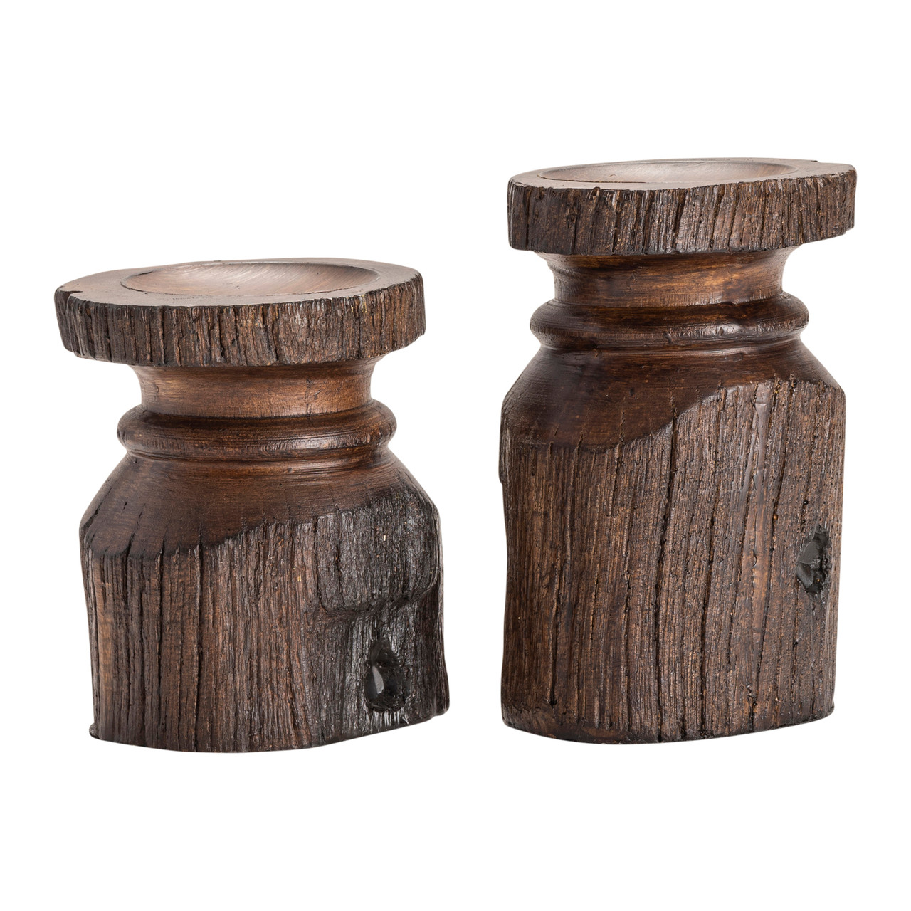 CRESTVIEW COLLECTION CVCHE713 Barn Post Candleholders