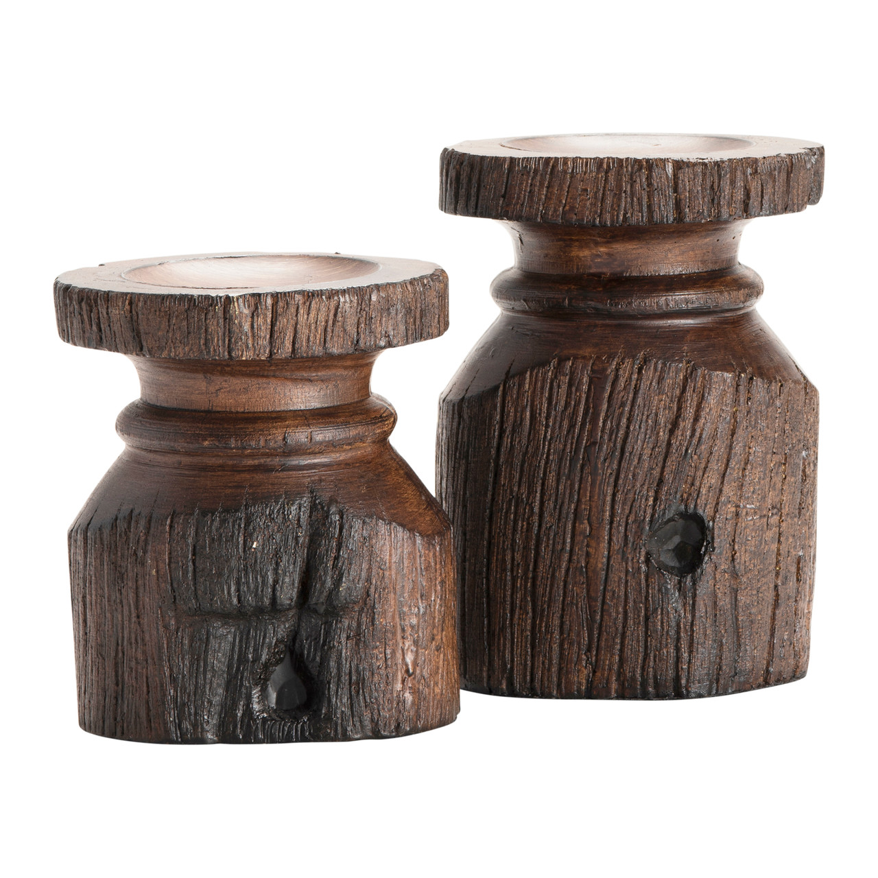 CRESTVIEW COLLECTION CVCHE713 Barn Post Candleholders