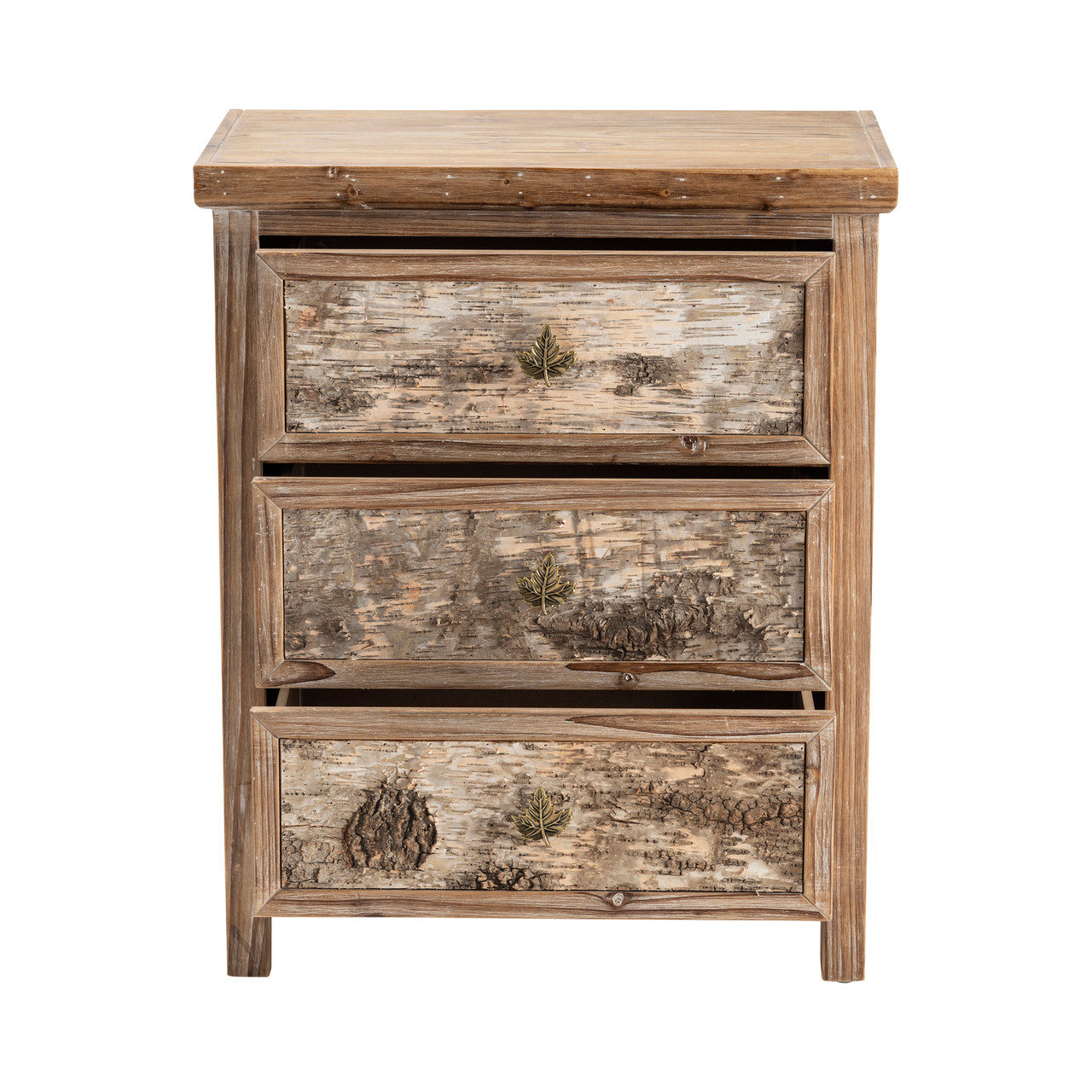 CRESTVIEW COLLECTION CVFZR4107 Maple Ridge 3 Drawer Chest