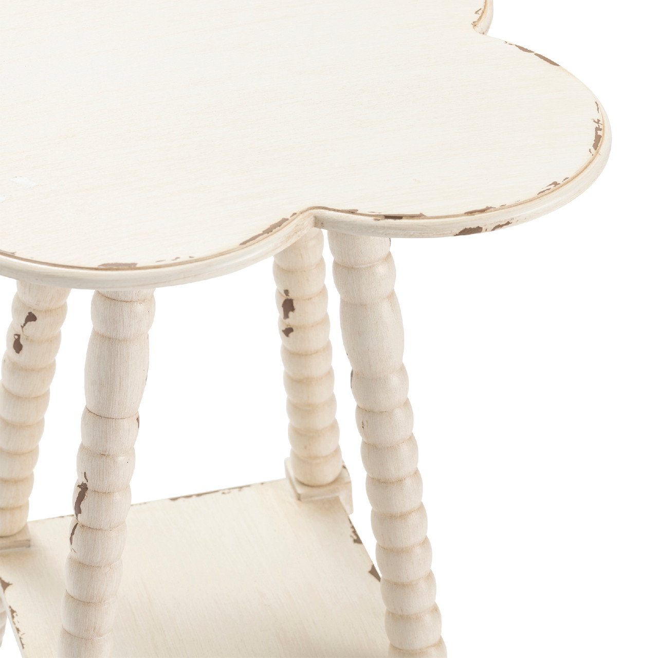 CRESTVIEW COLLECTION CVFZR1485 Clover Shaped Accent Table