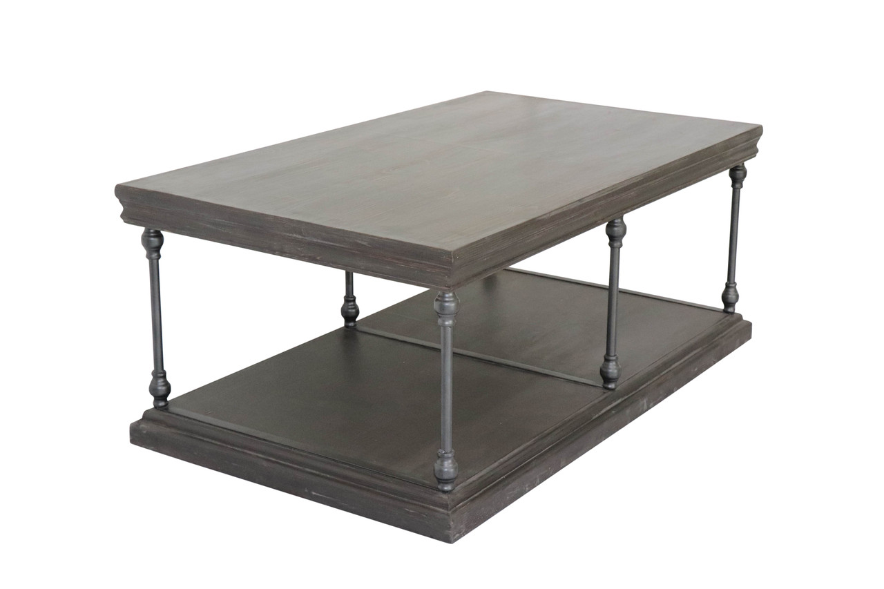CRESTVIEW COLLECTION CVFNR960 Covington Rectangle Cocktail Table