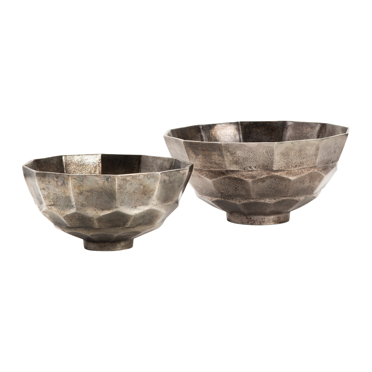 CRESTVIEW COLLECTION CVTZNP005 S/2 Aluminium Bowl 1SET UPS PK/ 2 SETS MCTN,