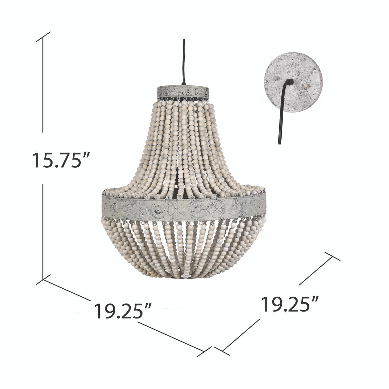 CRESTVIEW COLLECTION CVAVP996 Andrea Chandelier