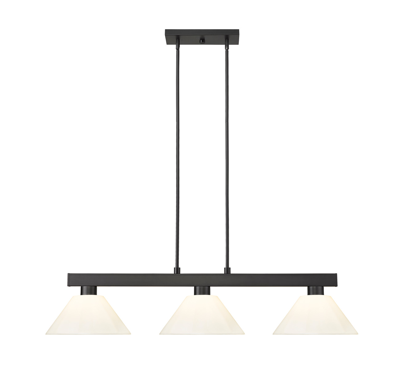 Z-LITE 152MB-PWH 3 Light Billiard Light, Matte Black Z-LITE 152MB-PWH 3 Light Billiard Light, Matte Black