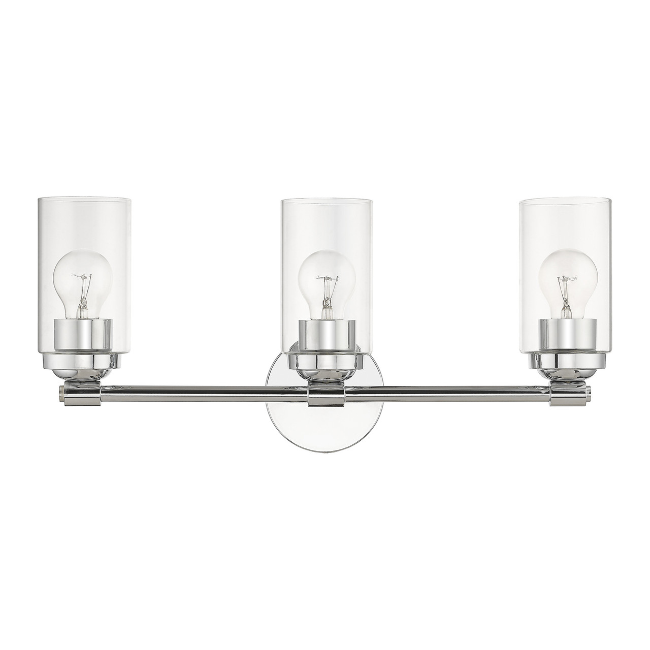 LIVEX LIGHTING 18083-05 3 Light Polished Chrome Vanity Sconce