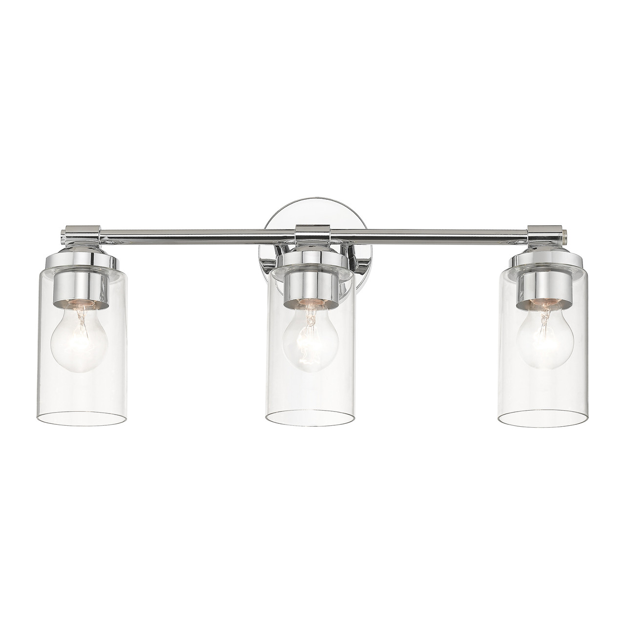 LIVEX LIGHTING 18083-05 3 Light Polished Chrome Vanity Sconce