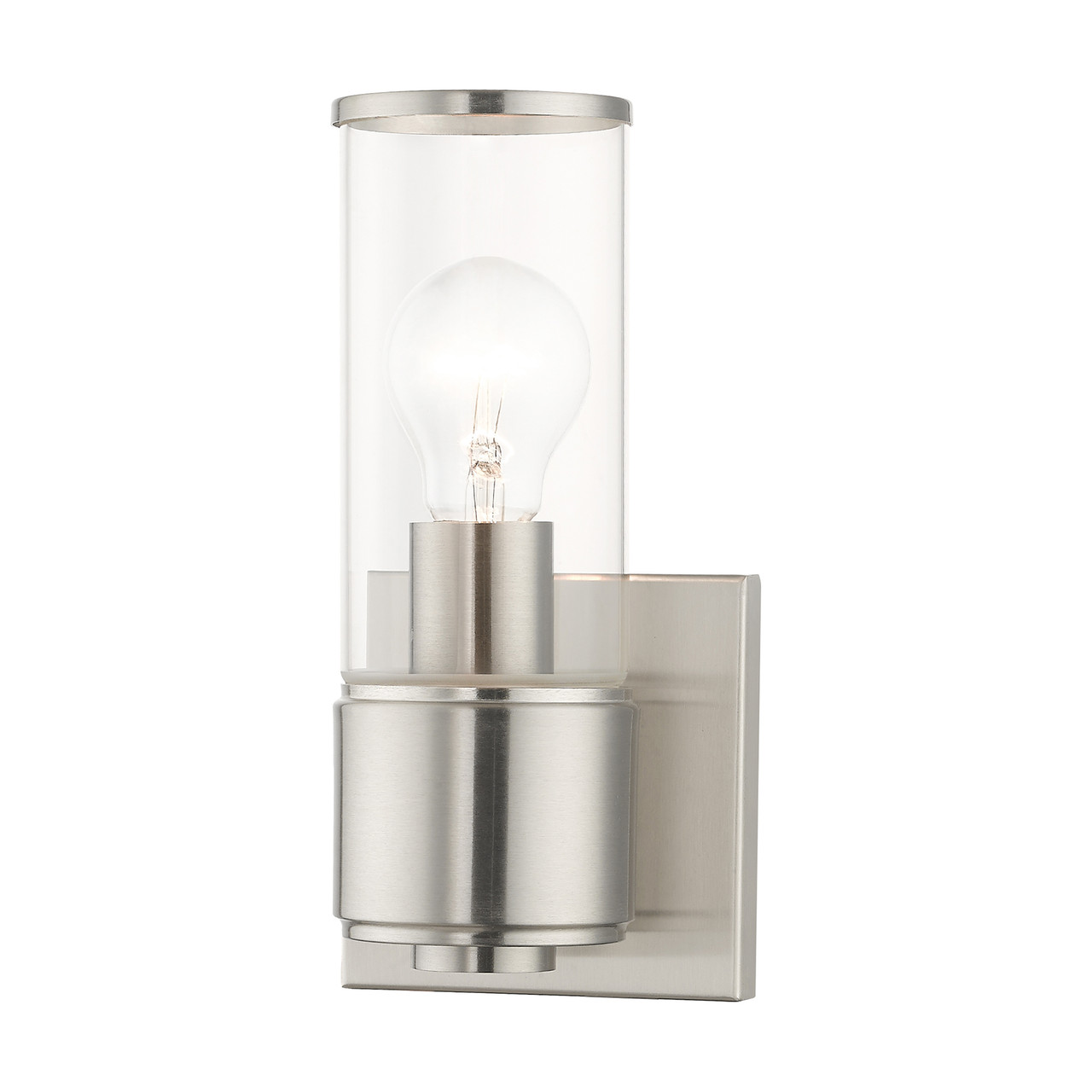 LIVEX LIGHTING 17141-91 1 Light Brushed Nickel ADA Sconce