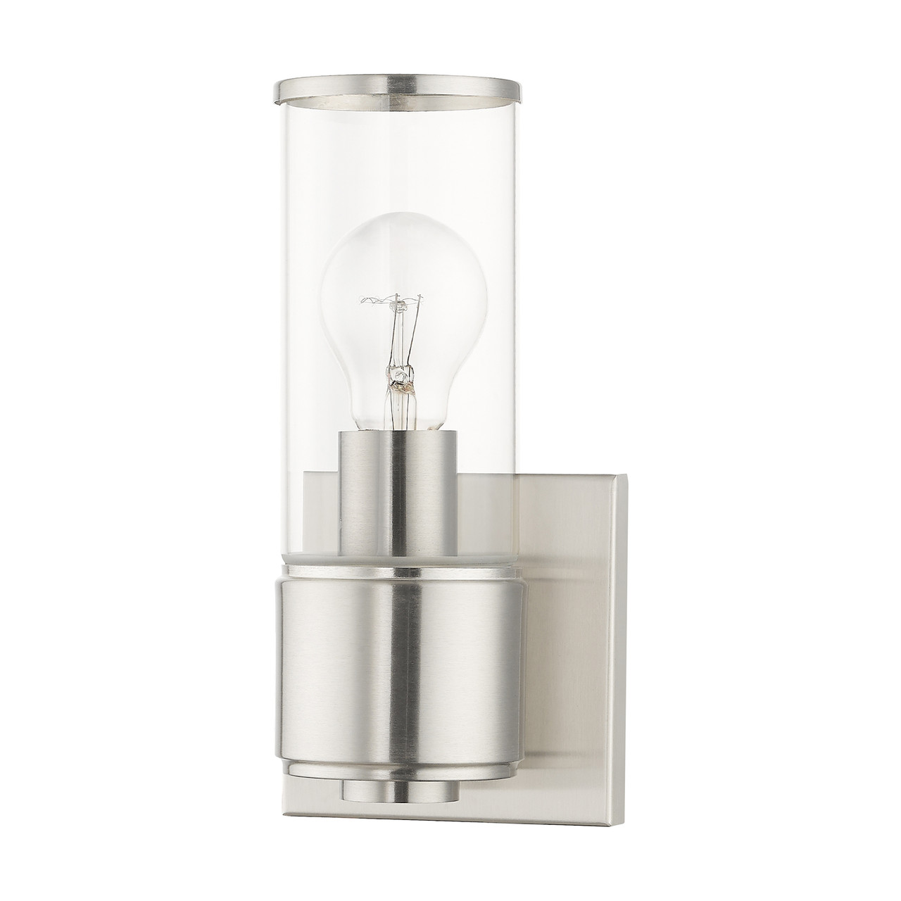 LIVEX LIGHTING 17141-91 1 Light Brushed Nickel ADA Sconce