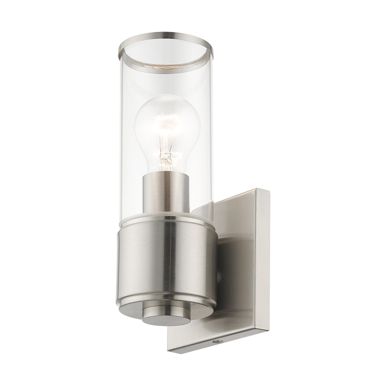 LIVEX LIGHTING 17141-91 1 Light Brushed Nickel ADA Sconce