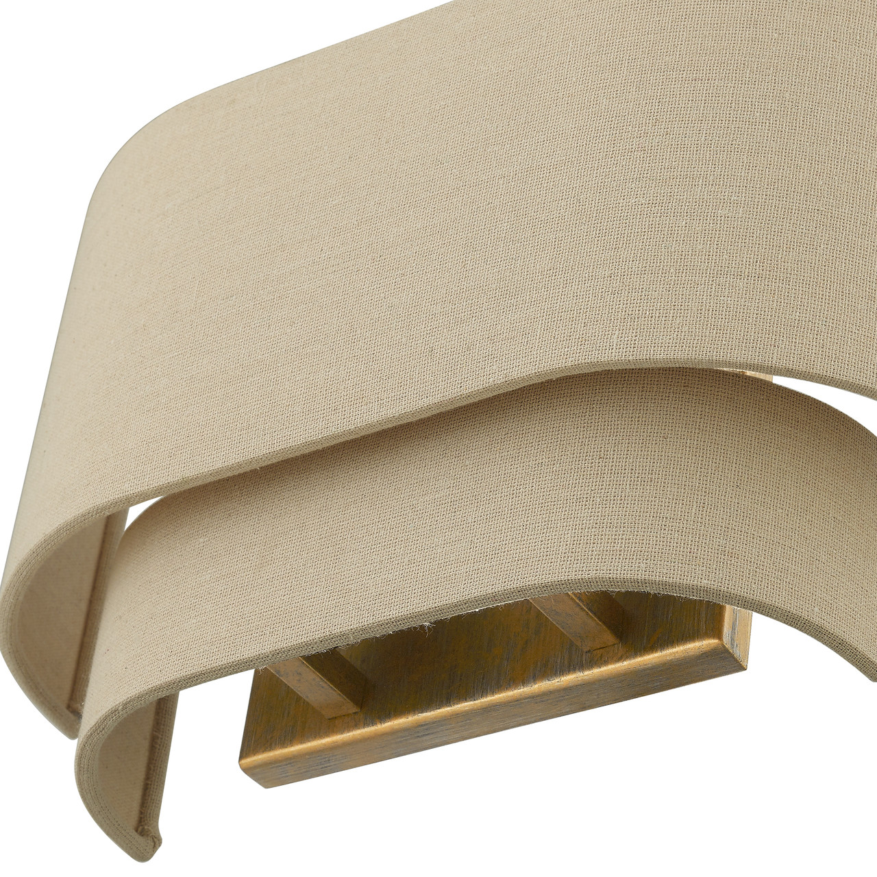 LIVEX LIGHTING 58882-48 2 Light Antique Gold Leaf ADA Sconce