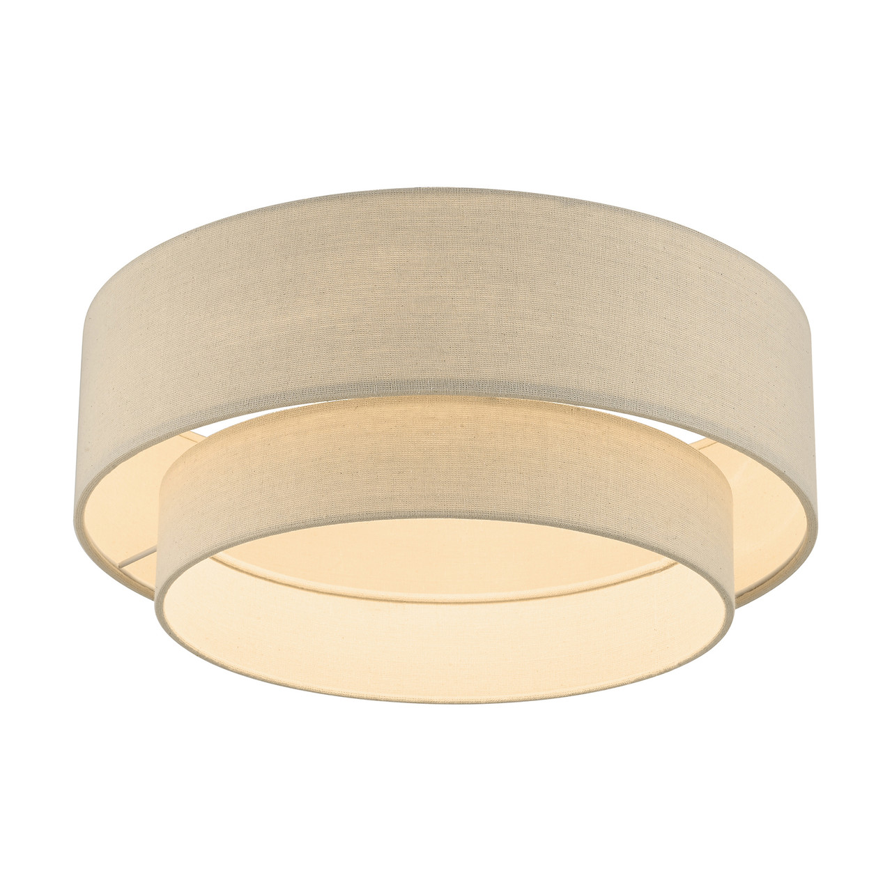 LIVEX LIGHTING 58898-48 3 Light Antique Gold Leaf Large Semi-Flush