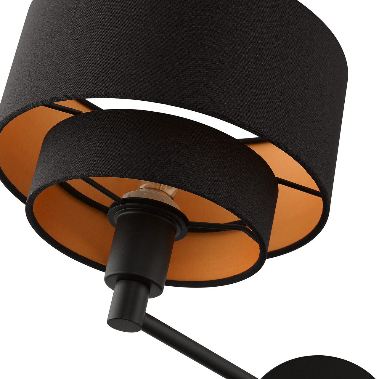 LIVEX LIGHTING 45080-04 1 Light Black Swing Arm Wall Lamp
