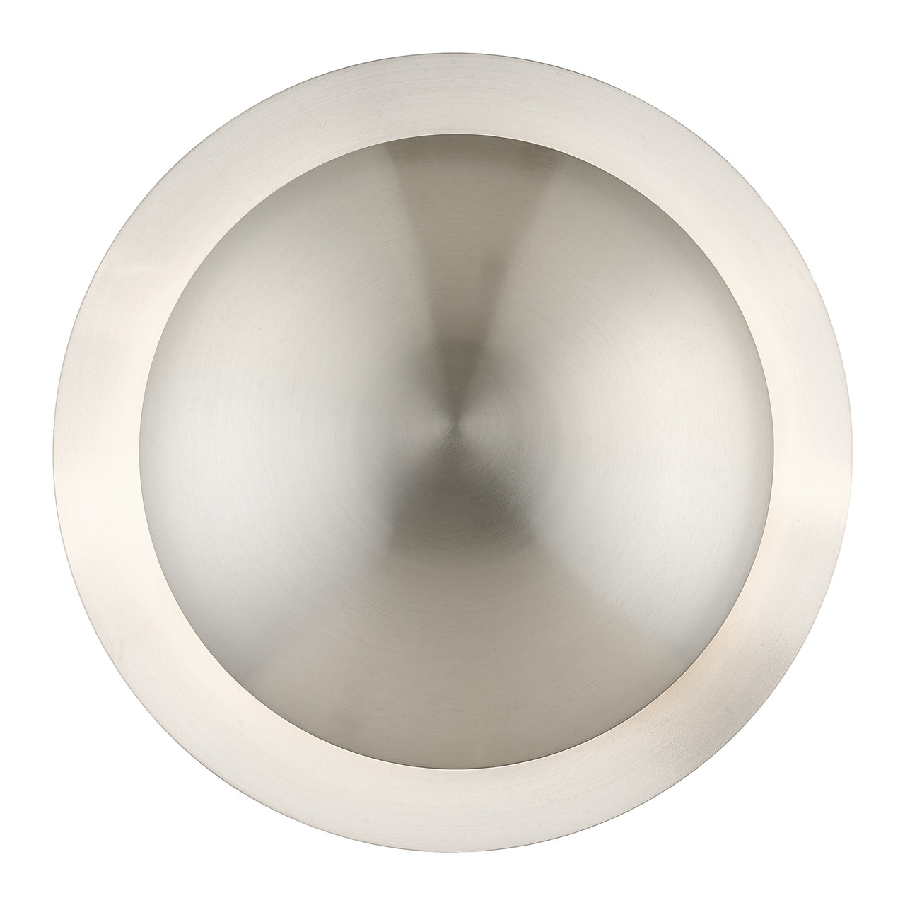LIVEX LIGHTING 56571-91 2 Light Brushed Nickel Medium Semi-Flush/ Wall Sconce