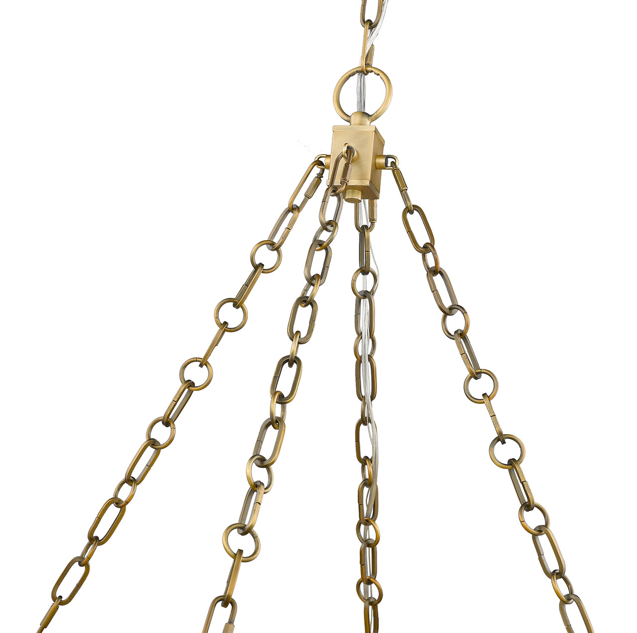 Z-LITE 1944P22-RB-LED 3-Light Pendant, Rubbed Brass