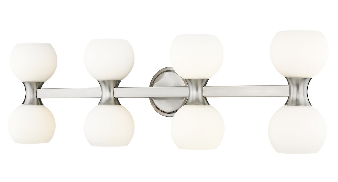 Z-LITE 494-8V-BN 8-Light Vanity, Brushed Nickel