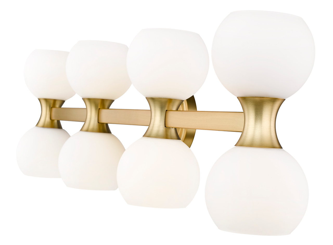 Z-LITE 494-8V-MGLD 8-Light Vanity, Modern Gold