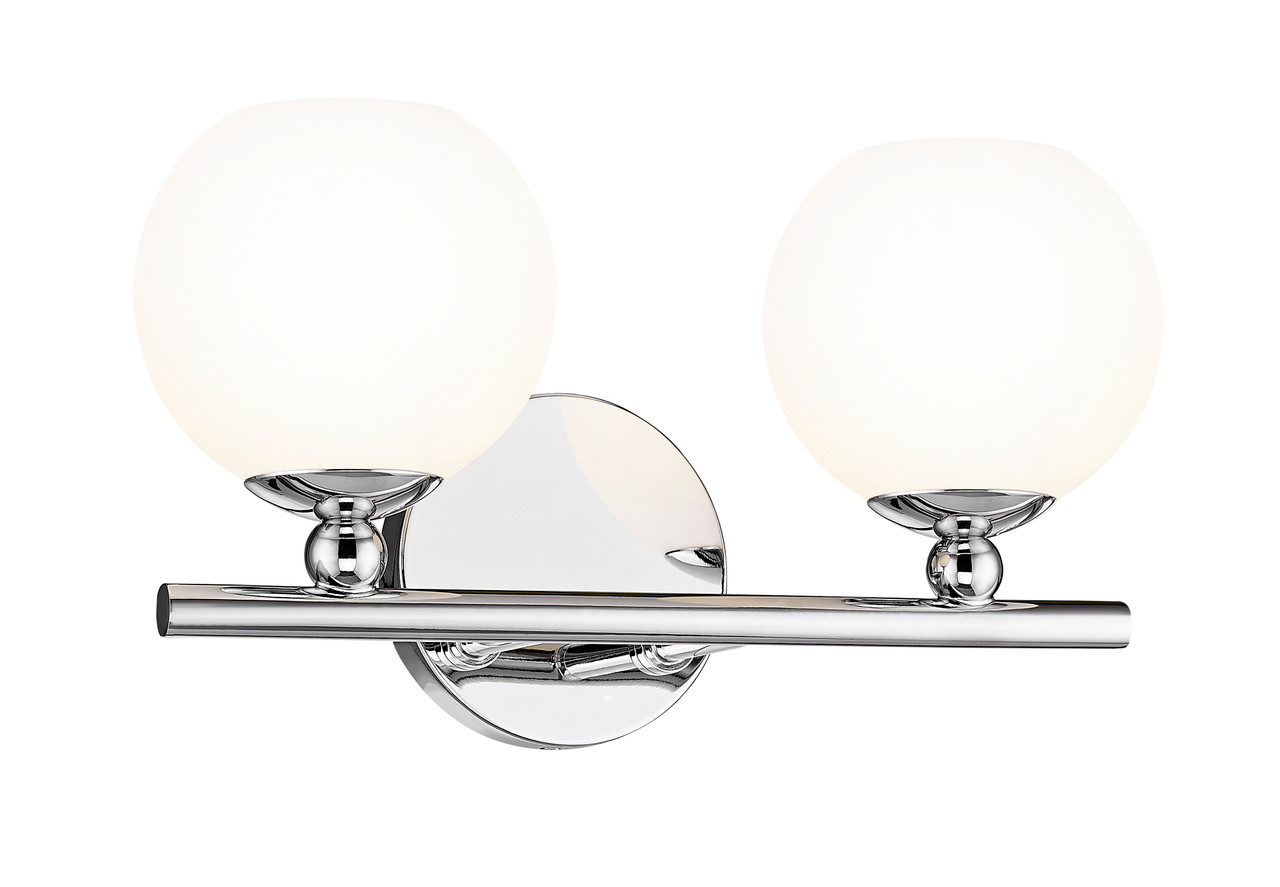 Z-LITE 1100-2V-CH 2-Light Vanity, Chrome Z-LITE 1100-2V-CH 2-Light Vanity, Chrome