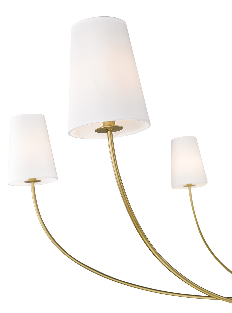 Z-LITE 3040-62RB 6-Light Chandelier, Rubbed Brass