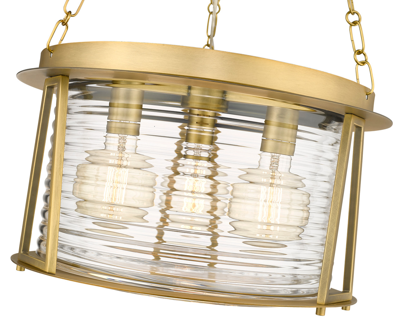 Z-LITE 7503P18-RB 3-Light Pendant, Rubbed Brass