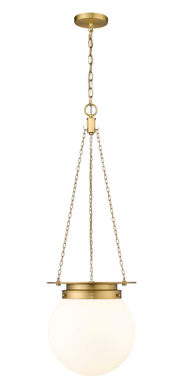 Z-LITE 7505P13-HBR 1-Light Pendant, Heritage Brass