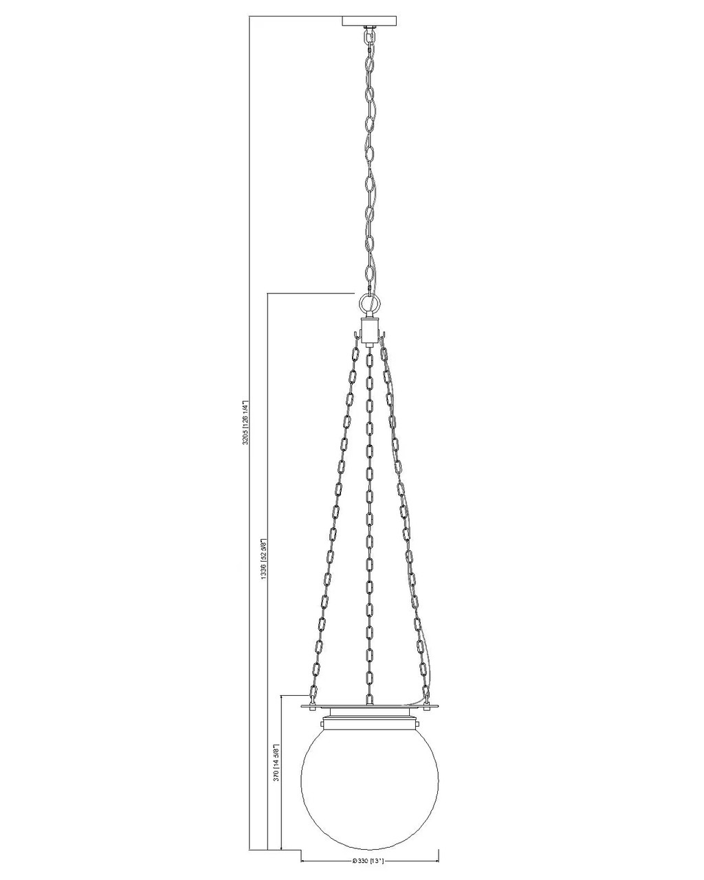 Z-LITE 7505P13-HBR 1-Light Pendant, Heritage Brass