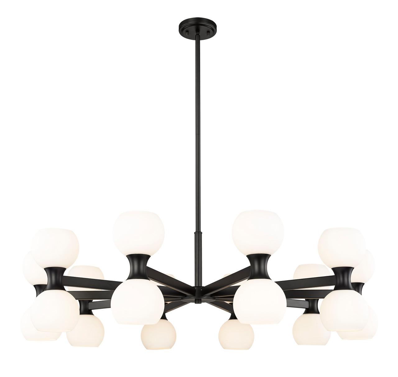 Z-LITE 494-20MB 20-Light Chandelier, Matte Black