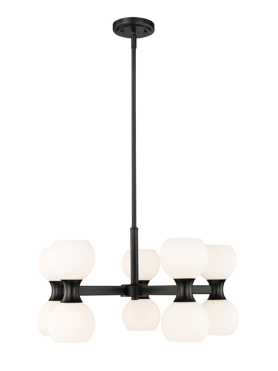 Z-LITE 494-10MB 10-Light Chandelier, Matte Black