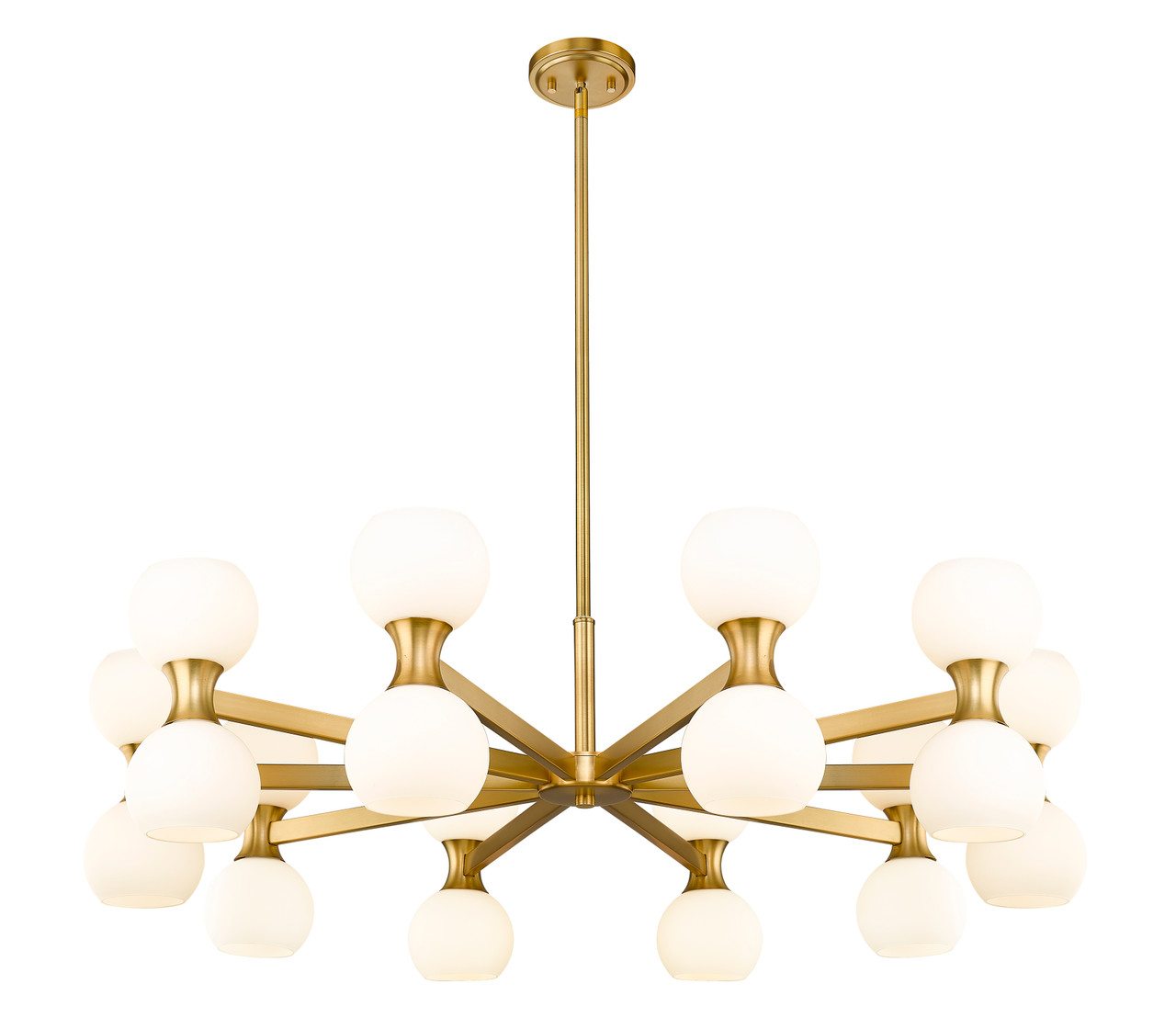 Z-LITE 494-20MGLD 20-Light Chandelier, Modern Gold