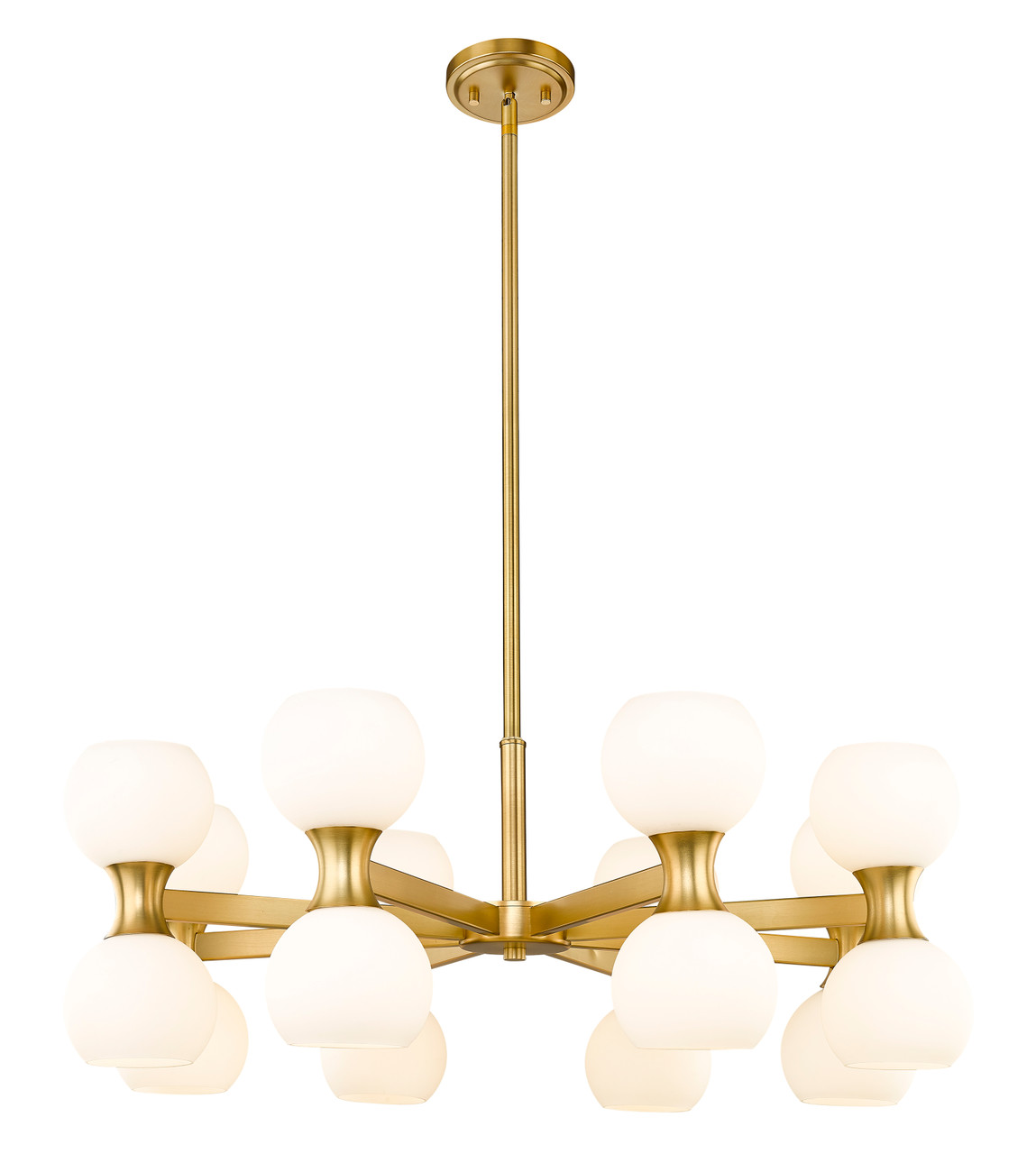 Z-LITE 494-16MGLD 16-Light Chandelier, Modern Gold