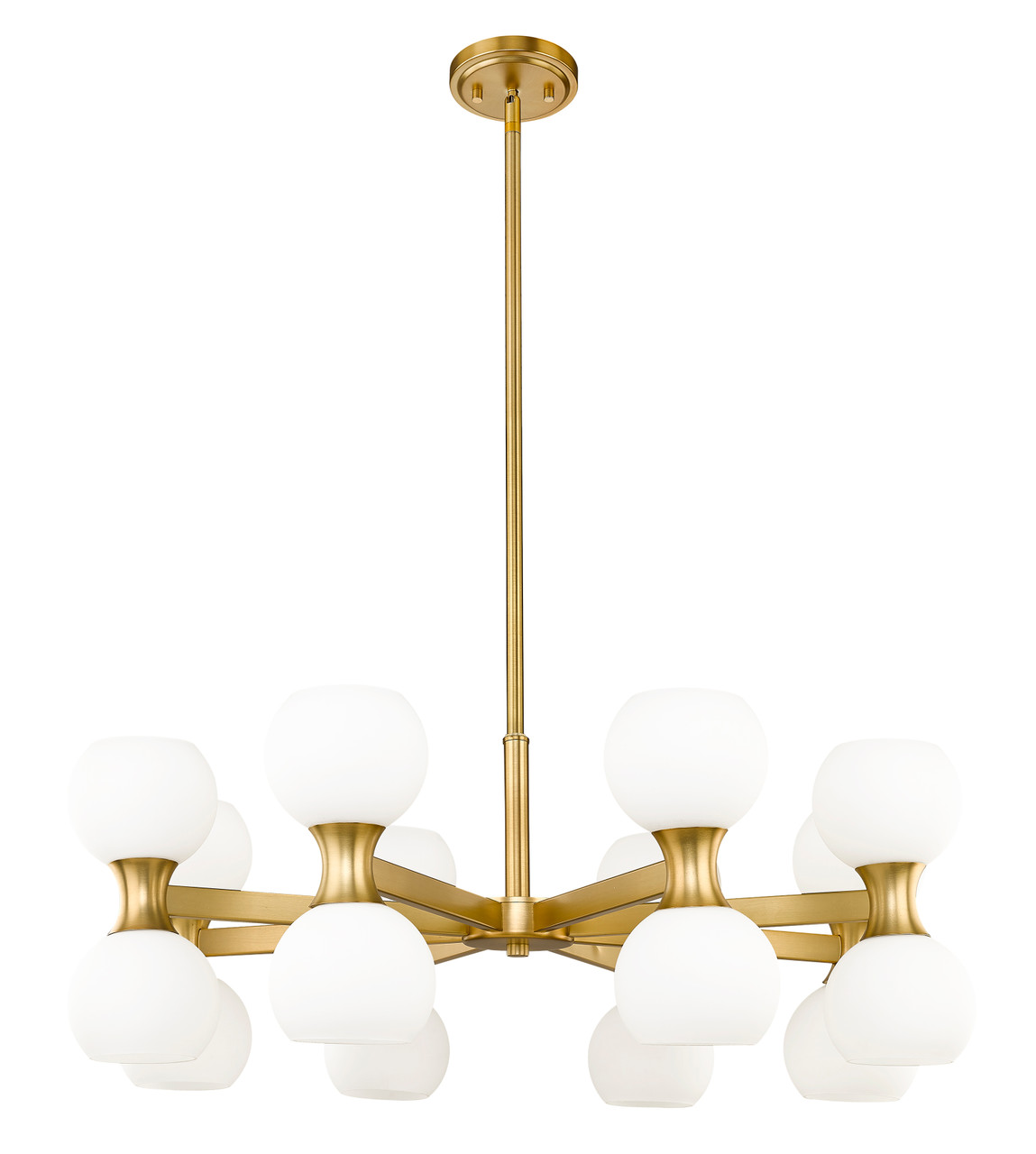 Z-LITE 494-16MGLD 16-Light Chandelier, Modern Gold