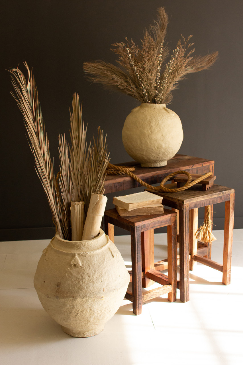 KALALOU NMCC1345 PAPER MACHE URN - 20" DIA