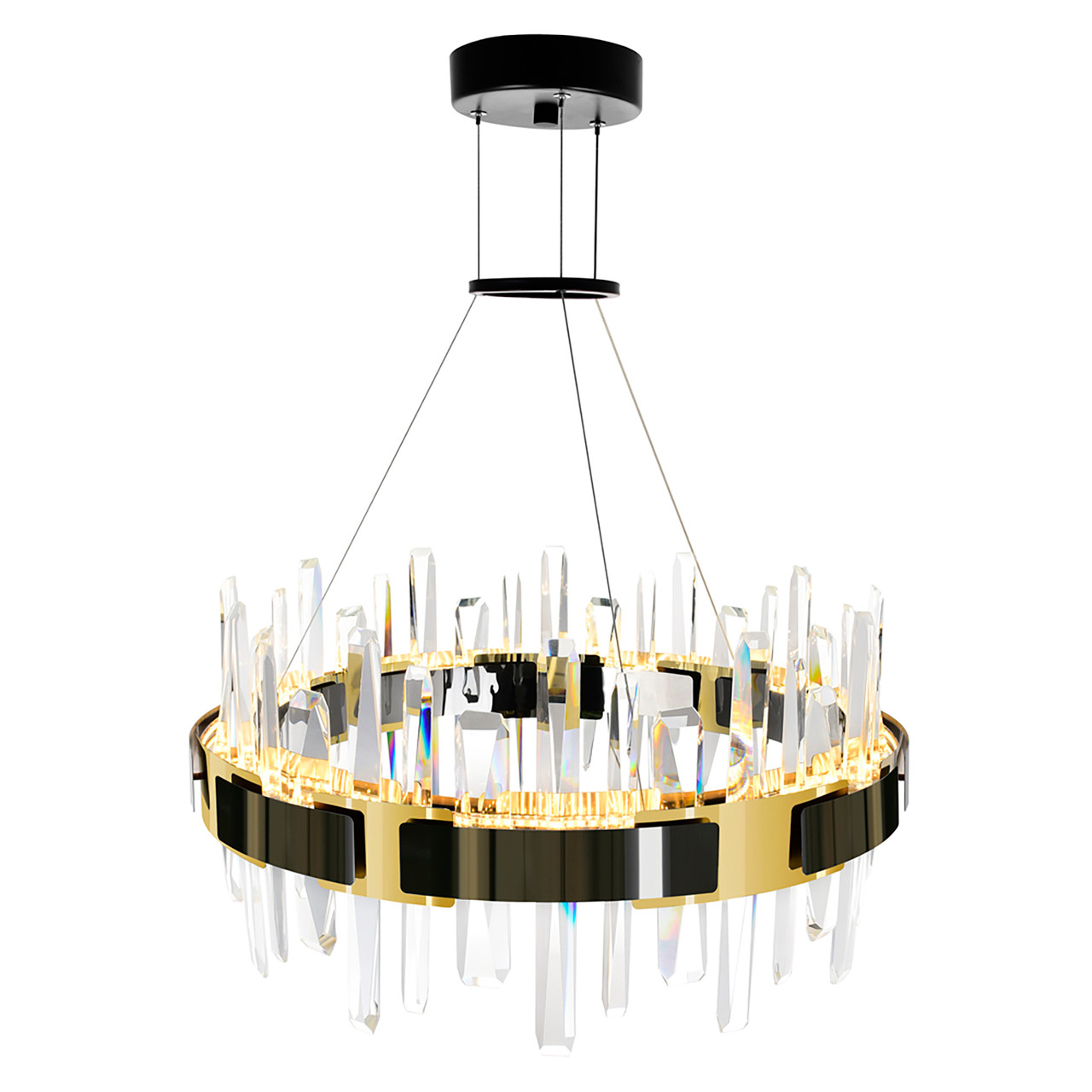 CWI LIGHTING 1592P24-612 Aya LED Integrated Pearl Black Chandelier