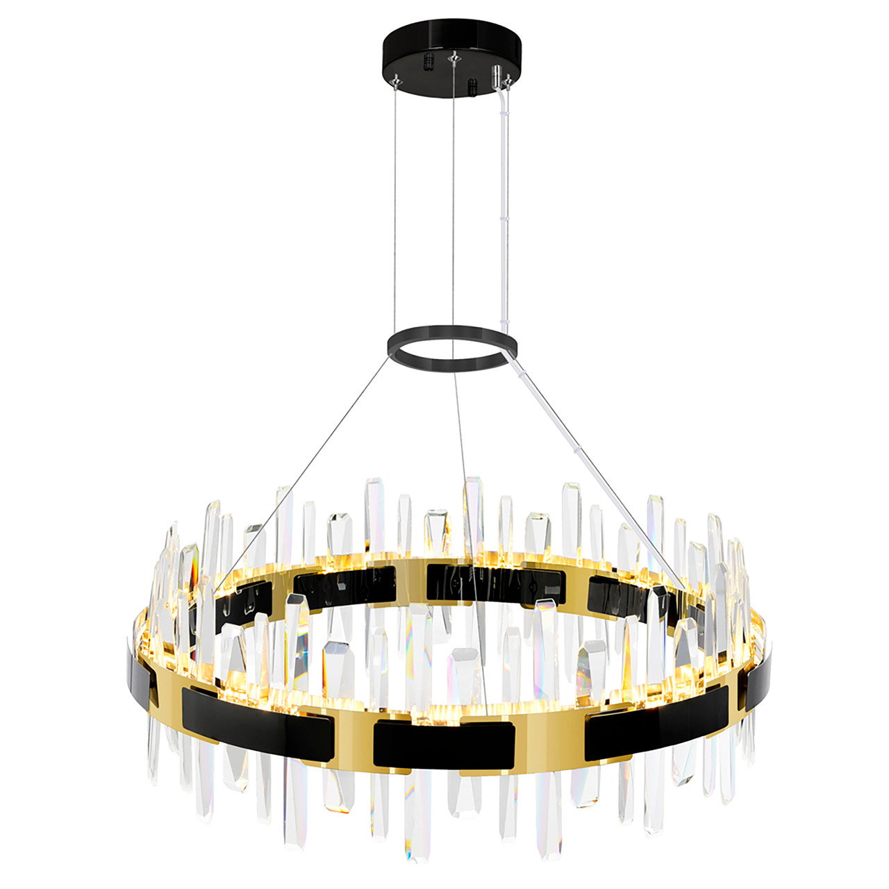 CWI LIGHTING 1592P32-612 Aya LED Integrated Pearl Black Chandelier