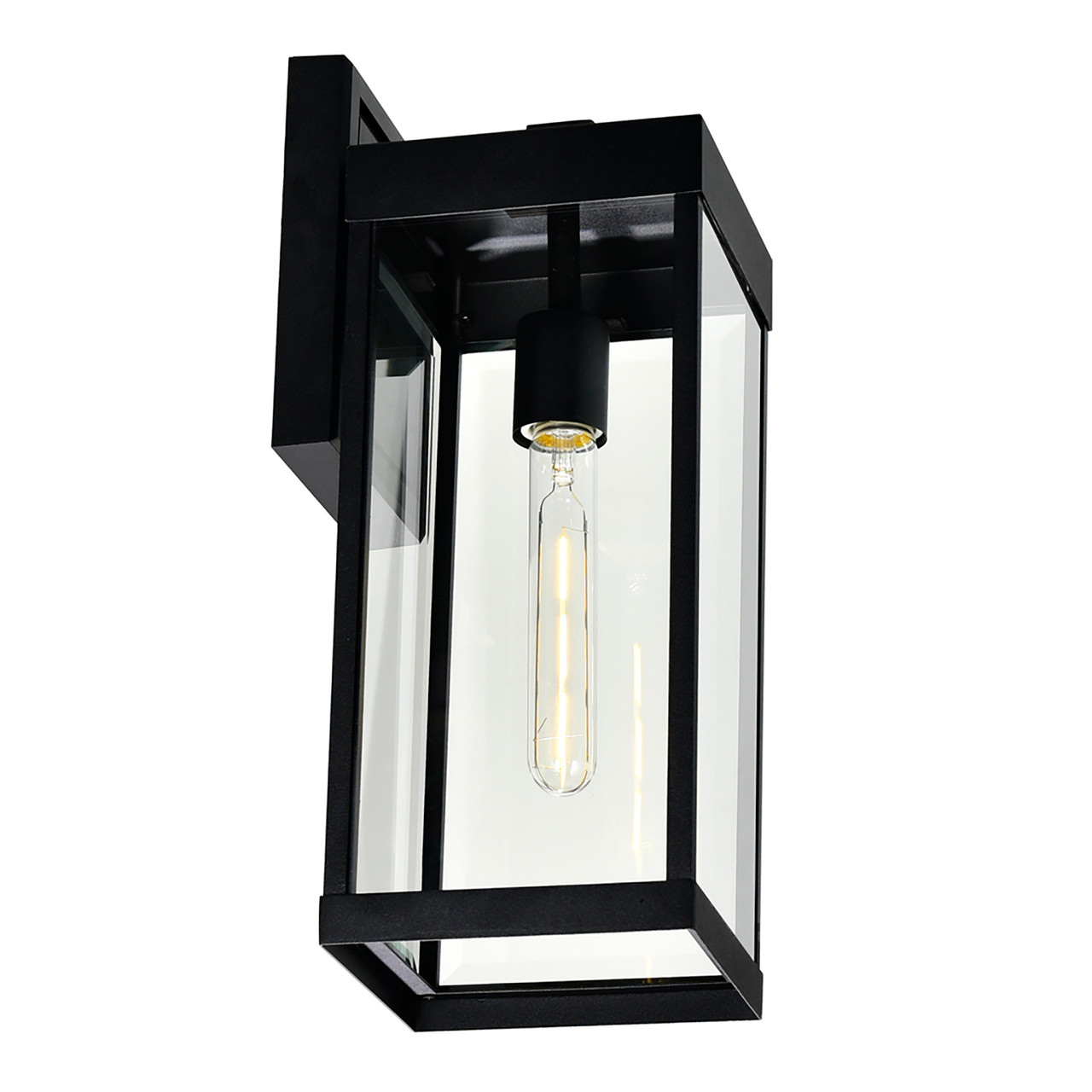 CWI LIGHTING 1695W6-1-101 Windsor 1 Light Black Outdoor Wall Light