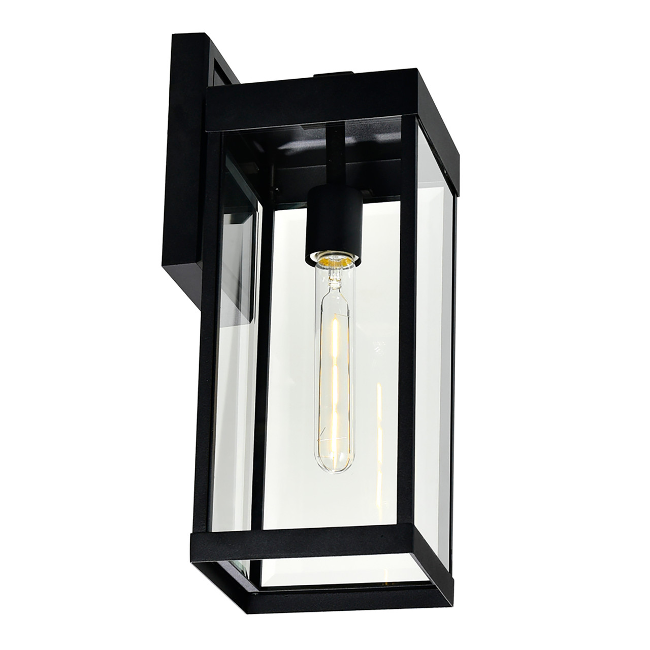 CWI LIGHTING 1695W7-1-101 Windsor 1 Light Black Outdoor Wall Light