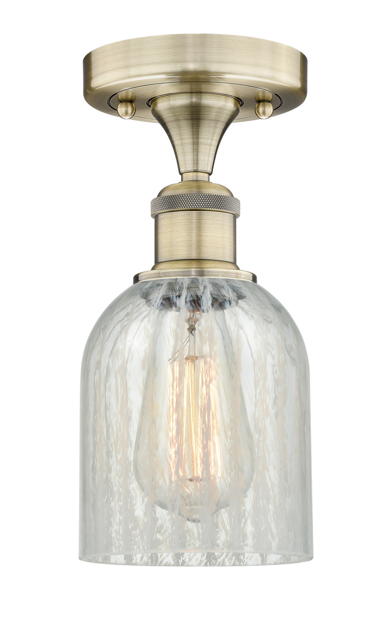 INNOVATIONS 616-1F-AB-G2511 Caledonia 1 5 inch Flush Mount Antique Brass