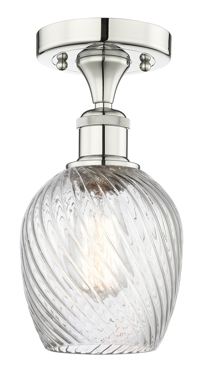 INNOVATIONS 616-1F-PN-G292 Salina 1 5 inch Flush Mount Polished Nickel