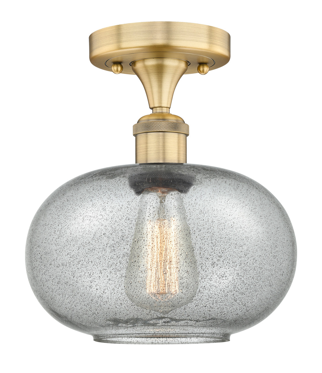 INNOVATIONS 616-1F-BB-G247 Gorham 1 9.5 inch Flush Mount Brushed Brass