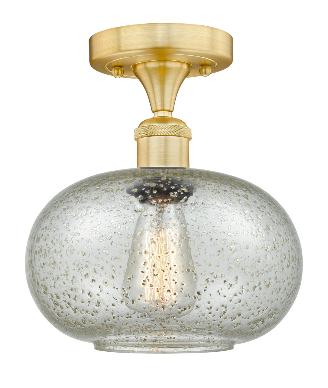 INNOVATIONS 616-1F-SG-G249 Gorham 1 9.5 inch Flush Mount Satin Gold