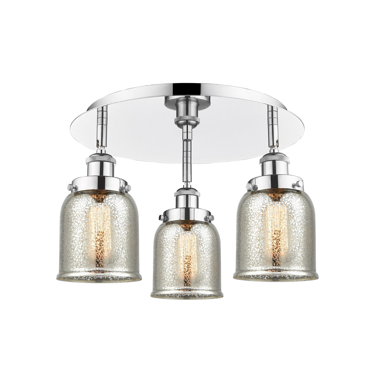 INNOVATIONS 916-3C-PC-G58 Cone 3 16.75 inch Flush Mount Polished Chrome