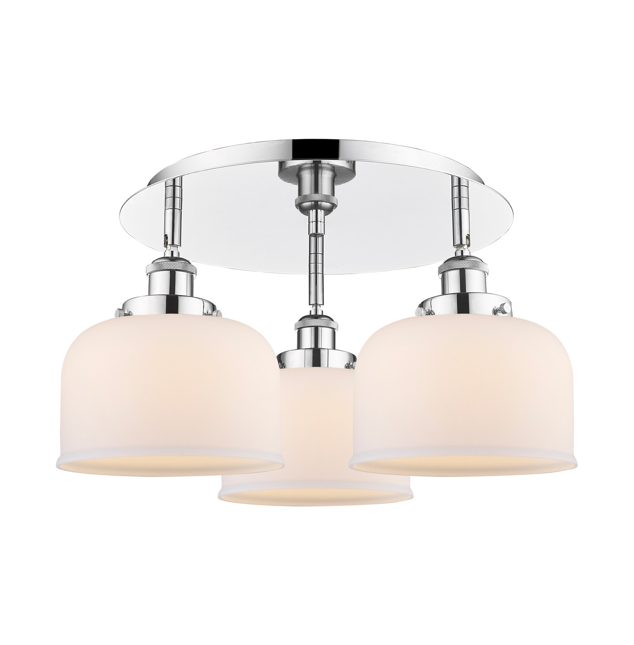 INNOVATIONS 916-3C-PC-G71 Cone 3 19.75 inch Flush Mount Polished Chrome