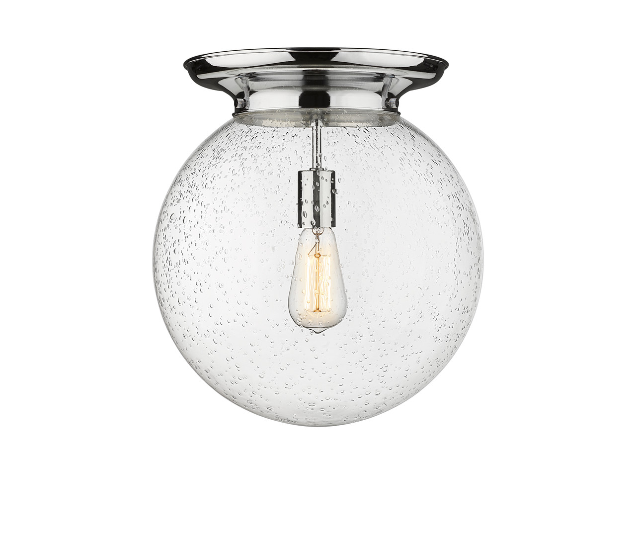 INNOVATIONS 221-1F-PC-G204-14 Beacon 1 14 inch Flush Mount Polished Chrome