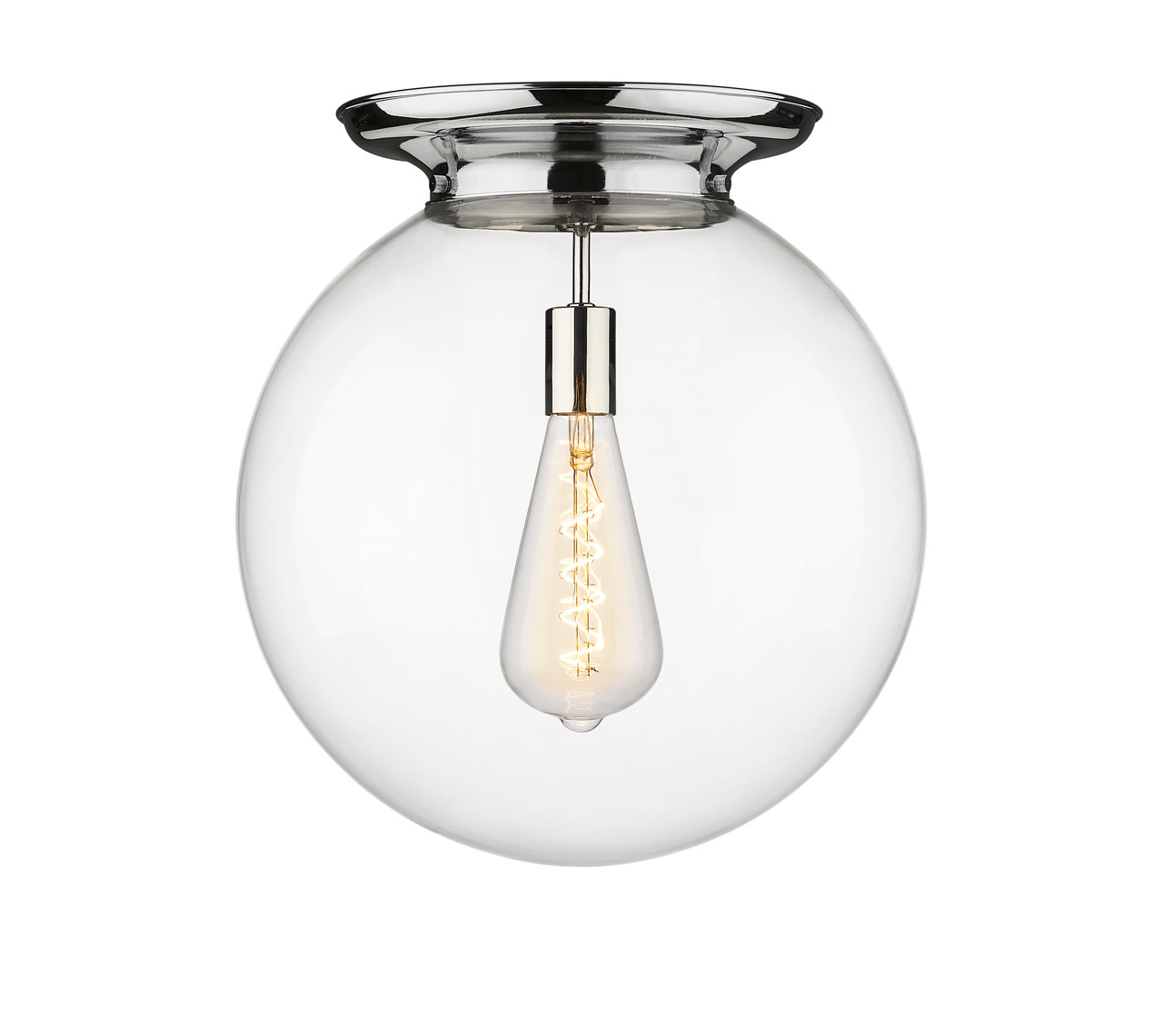 INNOVATIONS 221-1F-PC-G202-16 Beacon 1 16 inch Flush Mount Polished Chrome