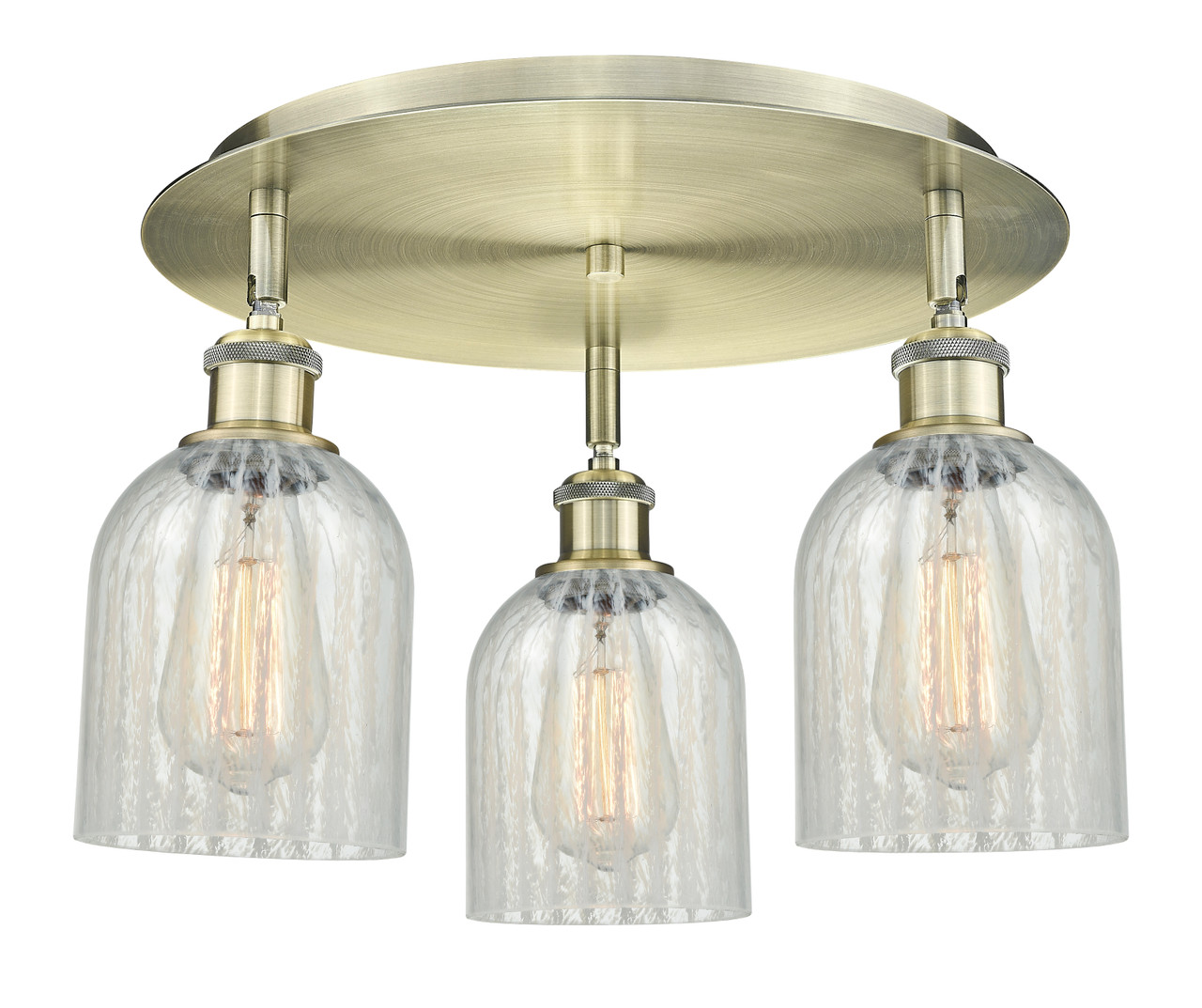 INNOVATIONS 516-3C-AB-G2511 Caledonia 3 16.75 inch Flush Mount Antique Brass