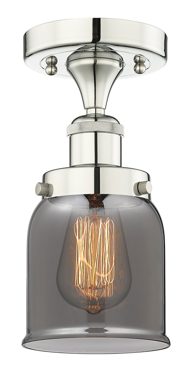 INNOVATIONS 616-1F-PN-G53 Bell 1 6.5 inch Semi-Flush Mount Polished Nickel