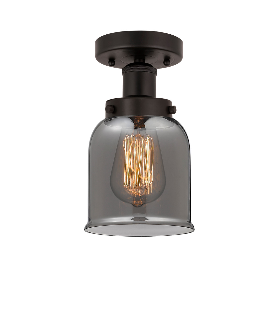INNOVATIONS 616-1F-OB-G53 Bell 1 Light 6.5 inch Semi-Flush Mount Oil Rubbed Bronze