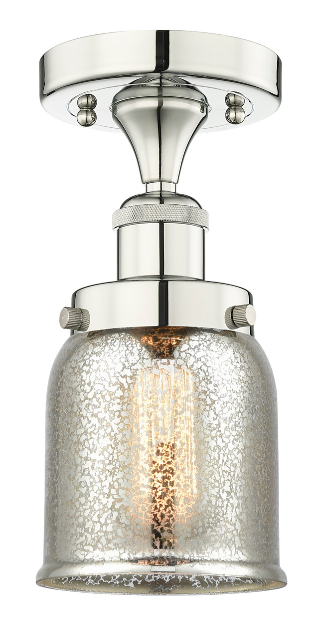 INNOVATIONS 616-1F-PN-G58 Bell 1 6.5 inch Semi-Flush Mount Polished Nickel