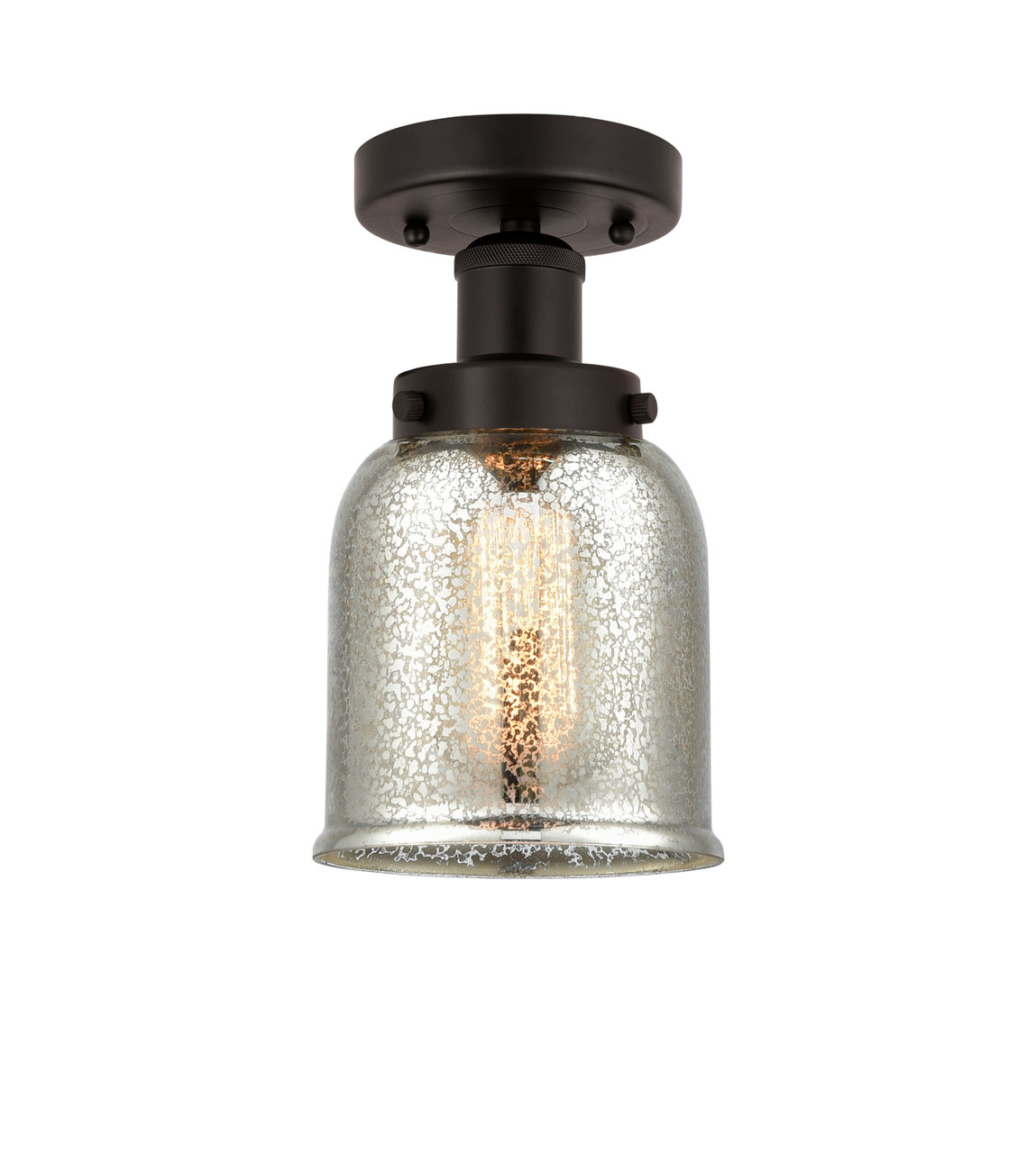 INNOVATIONS 616-1F-OB-G58 Bell 1 Light 6.5 inch Semi-Flush Mount Oil Rubbed Bronze