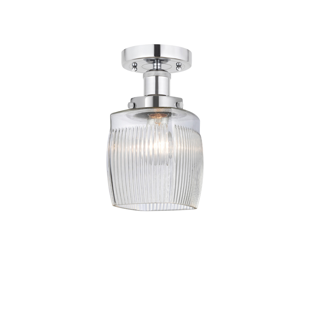 INNOVATIONS 616-1F-PC-G302 Colton 1 Light 6 inch Semi-Flush Mount Polished Chrome
